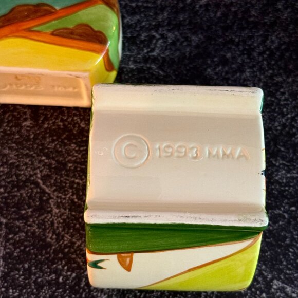 Vintage 1993 Clarice Cliff Sugar and Jam Jar Reproduction - Picture 10 of 10